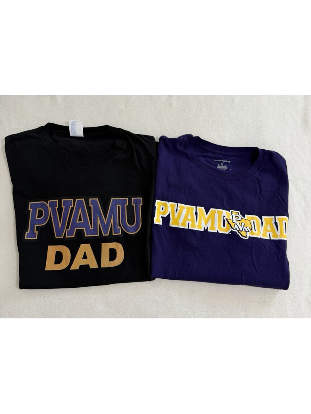 Lot of 2 Prairie View A&M Panthers Men's T-Shirt Regular Fit Crew Neck XL